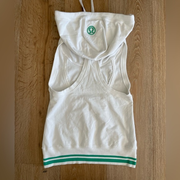 Lululemon TENNIS Flashback Tunic Tank Top Hoodie Pickleball Tennis big LOGO - Picture 1 of 7